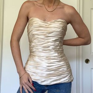 Jonathan champagne Bustier top